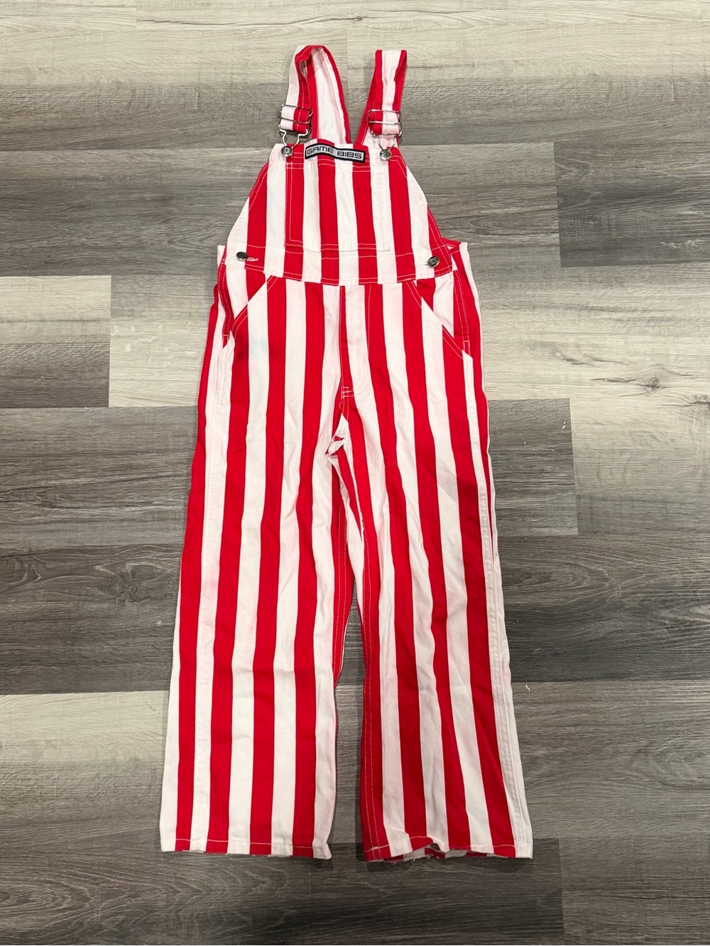 Game Bibs Red White Cotton Size Youth Small